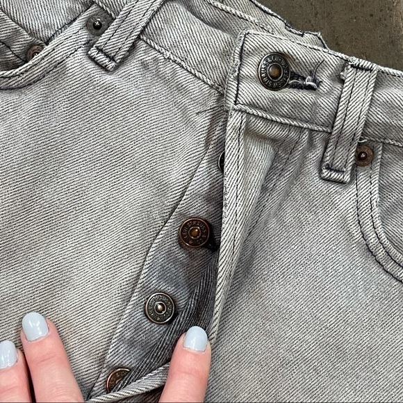 Vintage 501 Levi’s Cutoffs Gray 28 - Picture 10 of 11